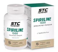 STC NUTRITION - Spiruline 1500 - Complément alimentaire à base de spiruline 100% française - Riche en protéines, fer, phycocyanines & chlorophylle - Vitalité, récupération & tonus - 90 gélules
