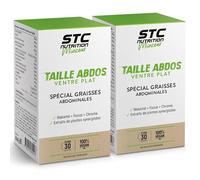 STC NUTRITION - Taille Abdos Ventre Plat - Complément Alimentaire Spécial Graisses Abdominales - Bien-être digestif - 100% Vegan - 120 Gélules Végétales - Lot de 2
