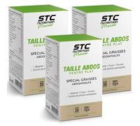 STC NUTRITION - Taille Abdos Ventre Plat - Complément Alimentaire Spécial Graisses Abdominales - Bien-être digestif - 100% Vegan - 120 Gélules Végétales - Lot de 3