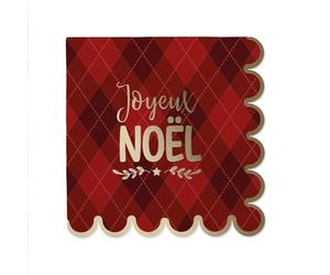 STC - Pack 10 serviettes "Joyeux Noël" - 1 épaisseur - Multi (Christmas Pattern) - Papier