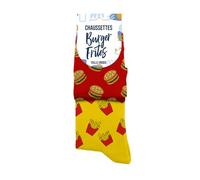 STC - PAIRE DE CHAUSSETTES COTON BURGER FRITE HOMME