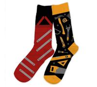 STC - Paire DE Chaussettes Coton Passion Bricolage Homme Noir, Taille Unique 39-45, 2 Paires