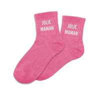 STC - Paire DE Chaussettes Paillettes Jolie Maman Femme