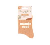 STC Paire de chaussettes Paillettes Mamie Cool Femme Orange, Cuivre, Mandarine Taille 39
