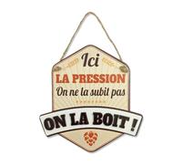 STC Plaque deco ici la pression…on la boit