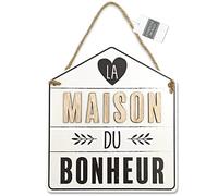STC Plaque deco maison la maison du bonheur