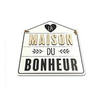 STC Plaque deco maison la maison du bonheur