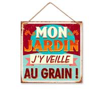 STC - Plaque Métal 30 cm x 30 cm - Mon Jardin
