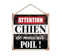 STC - Plaque Métal Chien de mauvais poil