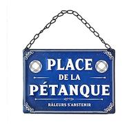 STC Plaque Metal Place de la Petanque