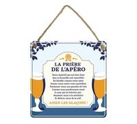 STC Plaque metal priere de l apero