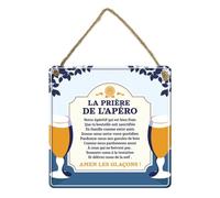 STC Plaque metal priere de l apero