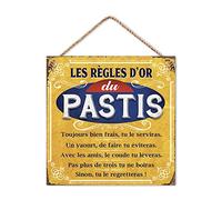 STC Plaque métal Règles du Pastis