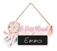 STC - Plaque personnalisable pour chambre d'enfant