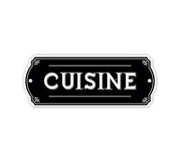 STC Plaque Porte Metal Cuisine