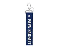 STC - Porte-CLEFS LANIÈRE Bleu Papa Parfait