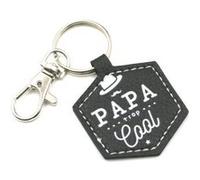 STC - Porte Clés Papa Trop Cool - Noir