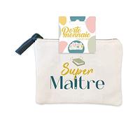 Mayddle Porte-monnaie Gaze de coton Super Maître 12x8.5cm Blanc