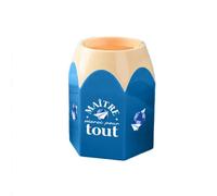POT À CRAYON MAÎTRE MERCI POUR TOUT 12CM BLEU