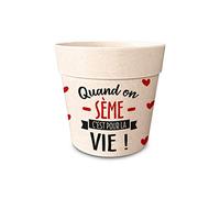 STC Pot/Cache Pot Bambou 13.8x12 Quand on seme...