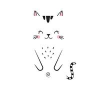 STC - Stickers de Porte - Chat