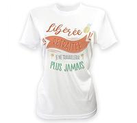 STC - T-Shirt À DÉDICACER Polyester Retraite Femme