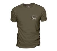 T-Shirt Kaki Brodé - Super Papa Taille M