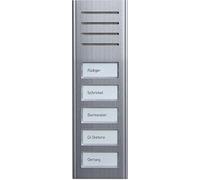 STC TCS ASX13005-0010 Audio-Außenstation, 1-reihig, Aufputz, 5 Klingeltaste, Aluminium eloxiert Natur