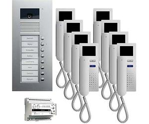 STC TCS PVU1680-0010 Video-Türsprechanlage zur UP, 8 Tasten, weiß/Silber