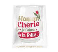 STC Verre Rond Maman Cherie d Amour