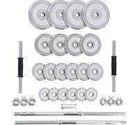 STC50 haltères/ haltères dans un boîtier chromé 2x25KG HMS