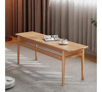 STCERY Banc De Salle À Manger en Bois, Banc pour Se Déchausser, Siège De Cuisine, Deux Styles, Support Solide, Montage Facile, pour Salon, Couloir, Chambre(Wood 1,100cm/39.4in)