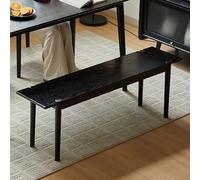 STCERY Banc De Salle À Manger Vintage en Bois, Banc De Bout De Lit avec Coins Arrondis pour Plus De Sécurité, Siège Spacieux pour Se Déchausser(120cm/47.2in)