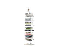 STCERY Bibliothèque À Colonne Vertébrale en Métal, Bibliothèque Ouverte Moderne pour Petit Espace, Grande Étagère De Rangement Verticale Au Sol, pour Chambres, Bureaux(Black,115cm/45.3in)