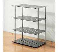 STCERY Organisateur De Routeur WiFi, Étagère De Rangement Ouverte pour Routeur, Support De Câbles Métallique À Plusieurs Niveaux, pour La Maison Et Le Bureau(Grey,40.5 * 33cm/15.9 * 13in)