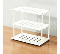 STCERY Organisateur De Routeur WiFi, Étagère De Rangement Ouverte pour Routeur, Support De Câbles Métallique À Plusieurs Niveaux, pour La Maison Et Le Bureau(White,27.5 * 33cm/10.8 * 13in)