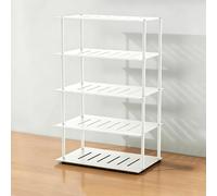 STCERY Organisateur De Routeur WiFi, Étagère De Rangement Ouverte pour Routeur, Support De Câbles Métallique À Plusieurs Niveaux, pour La Maison Et Le Bureau(White,53.5 * 33cm/21.1 * 13in)