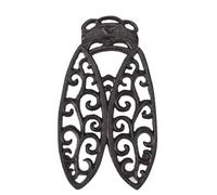 STCREE Dessous de plat en fonte en forme de cigale - Dessous de plat en fer résistant à la chaleur pour plat chaud, poêle, théière TQDWST016