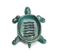STCREE Porte-savon égouttable en forme de tortue verte - Porte-savon vintage en fonte pour cuisine, salle de bain - Décoration d'intérieur TQGJST93