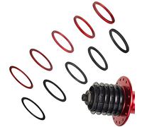 STCRERAG 10 PCS Sets d'Entretoises Vélo en Alliage d'aluminium 1mm 1.5 mm 2 mm 2.5 mm 3.0 mm Entretoise de Direction Antirouille Carbone Rondelles de Potence Durable pour Velo de Route et VTT