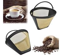 STCRERAG 2 PCS Filtre Cafetiere en Acier 12cm 100 Mailles Filtres à Café fin Réutilisables Filtre à Café Permanent Antirouille Anticorrosion pour Machine à Café Cuisine Bureau Café Boulangerie