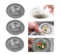 STCRERAG 3 PCS Filtres à Evier en Acier Inoxydable Filtre Lavabo Salle de Bain Filtres d'Egouts Cuisine Douche Drain Attrape-Cheveux Filtre de Vidange pour Eviers de Cuisine, Baignoires, Canalisations