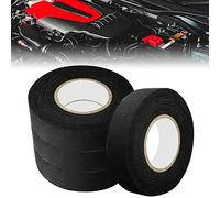 STCRERAG 4 PCS Gaine Electrique Automobile en Flanelle Ruban Chiffon de Voiture Antifriction Antisalissure Scotch Tissu Réduction de Bruit Antidérapant pour Voiture Moto Fil Électrique(18mm*15m)