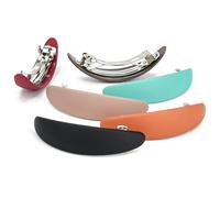 STCRERAG 6 Pcs Pinces à Cheveux Femme Moyenne, Barettes à Cheveux Vintage Acrylique, Pinces à Banane Cheveux Epais Automatiques, Accessoires Coiffure pour Filles, Femmes, Maquillage, Travail(8.5*2cm)