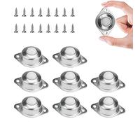 STCRERAG 8 PCS Transfert à Billes Roulettes en Nylon Ransfert à Rouleaux Unités Transfert à Billes Rotation à 360 Degrés avec M4*16mm Vis pour Canapés Vitrines Chariots Etagères Scooters Armoire