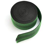 STCRERAG Sangle Canapé en Caoutchouc 15m*7cm Sangle Élastique Forme Plate Sangle Élastique de Tapisserie Extensible Anti-usure pour Chaise Sofa Bricolage Fauteuil à Dossier Assise - Vert et Noir