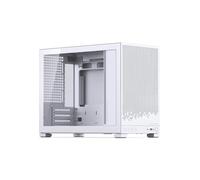 STD Boîtier PC Blanc - Mini Boîtier pour Micro-ATX avec Verre Trempé, Compatible Back-Connect, Flux D'air Puissant, Compact