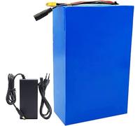 stdpcxz Batterie Au Lithium 48V 10Ah 12AH 15AH 20AH 25AH 30AH Batterie De Vélo Électrique Scooter De Vélo Électrique pour Moteur De 200W À 1200W Batterie Haute Puissance avec Chargeur 48V 30AH,XT60