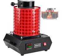 STDZQCWY Kit De Four De Fusion Électrique, avec Structure en Céramique Isolée, Capacité De Chauffe Maximale De 1600 °c, Kit Complet, pour La Fusion De Lor, du Laiton Et De Laluminium. Red 3KG