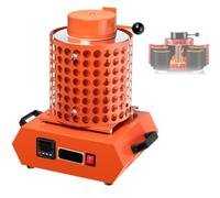 STDZQCWY Kit De Four De Fusion Électrique, avec Structure en Céramique Isolée, Capacité De Chauffe Maximale De 1600 °c, Kit Complet, pour La Fusion De Lor, du Laiton Et De Laluminium. Orange 3KG